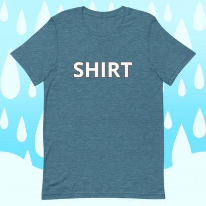 Shirt Shirt MInimalist White Font Unisex Tee - Color Options - Image 5