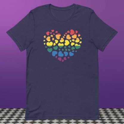 Heart Full of Love LGBTQ PRIDE Flag Rainbow - Color Options - Image 4