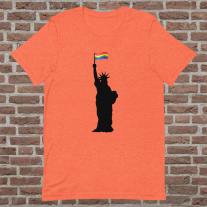 Statue of Liberty PRIDE Flag Tee - Color Options - Image 8