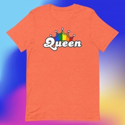 QUEEN PRIDE Flag CROWN Tee - Color Options - Image 3