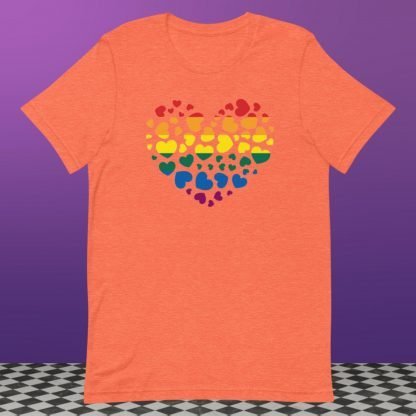 Heart Full of Love LGBTQ PRIDE Flag Rainbow - Color Options - Image 5