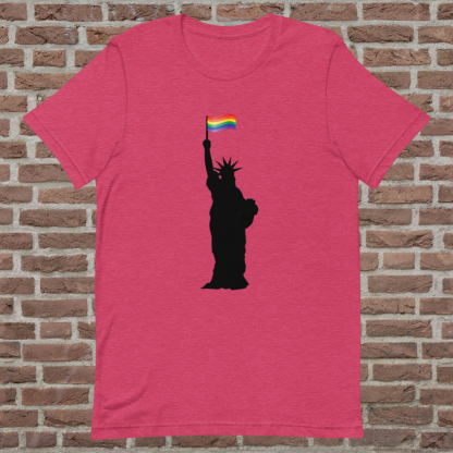 Statue of Liberty PRIDE Flag Tee - Color Options - Image 7