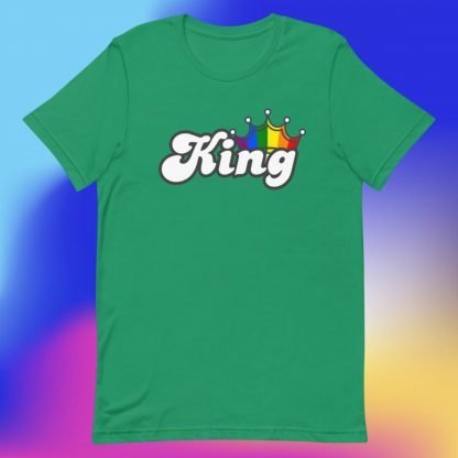 King PRIDE Flag Crown Tee - Color Options - Image 3