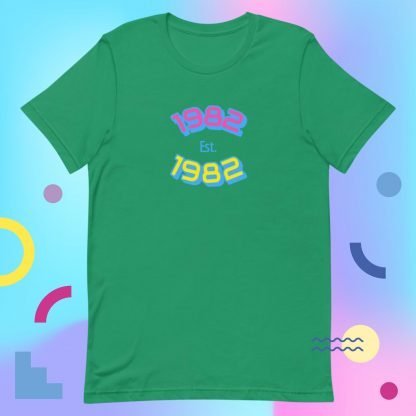 1982 Birth Year 80s Baby Tee - Color Options - Image 3