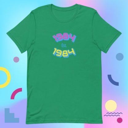 1984 Birth Year 80s Baby Tee - Color Options - Image 4