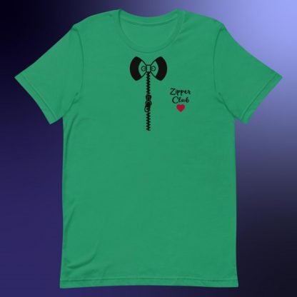 Zipper Club Bowtie Heart Zipper Statement Tee - Color Options - Image 4
