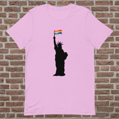Statue of Liberty PRIDE Flag Tee - Color Options - Image 5
