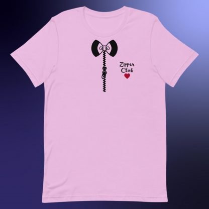 Zipper Club Bowtie Heart Zipper Statement Tee - Color Options - Image 9