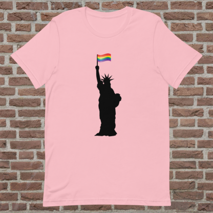Statue of Liberty PRIDE Flag Tee - Color Options - Image 4