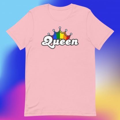 QUEEN PRIDE Flag CROWN Tee - Color Options - Image 5
