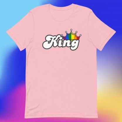 King PRIDE Flag Crown Tee - Color Options - Image 4