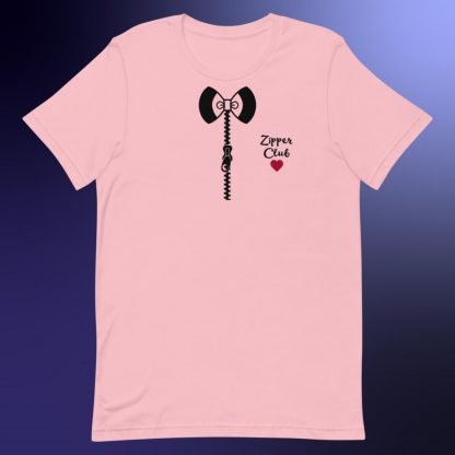 Zipper Club Bowtie Heart Zipper Statement Tee - Color Options - Image 5
