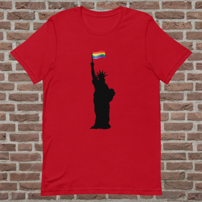 Statue of Liberty PRIDE Flag Tee - Color Options - Image 10
