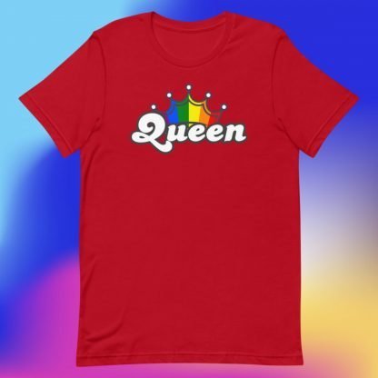 QUEEN PRIDE Flag CROWN Tee - Color Options - Image 6