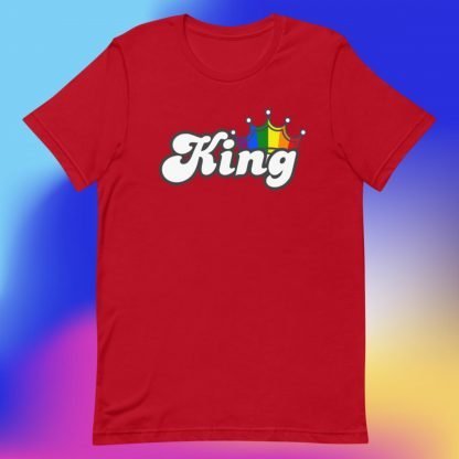 King PRIDE Flag Crown Tee - Color Options - Image 5