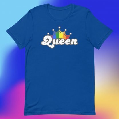QUEEN PRIDE Flag CROWN Tee - Color Options - Image 7