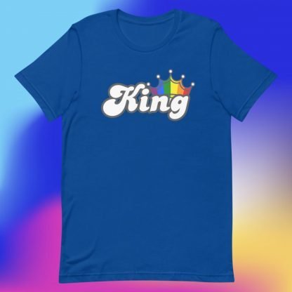 King PRIDE Flag Crown Tee - Color Options - Image 6