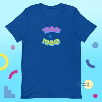 1980 Birth Year 80s Baby Tee - Color Options - Image 5