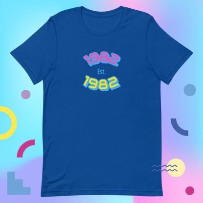 1982 Birth Year 80s Baby Tee - Color Options - Image 4