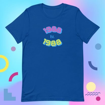 1988 Birth Year 80s Baby Tee - Color Options - Image 4