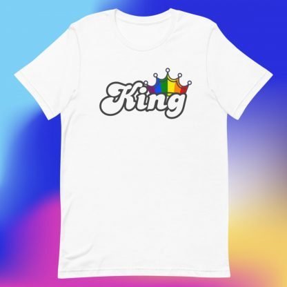 King PRIDE Flag Crown Tee - Color Options - Image 7