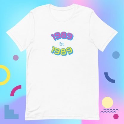 1989 Birth Year 80s Baby Tee - Color Options - Image 5