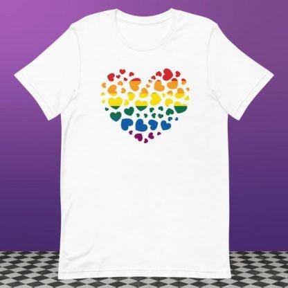 Heart Full of Love LGBTQ PRIDE Flag Rainbow - Color Options - Image 8