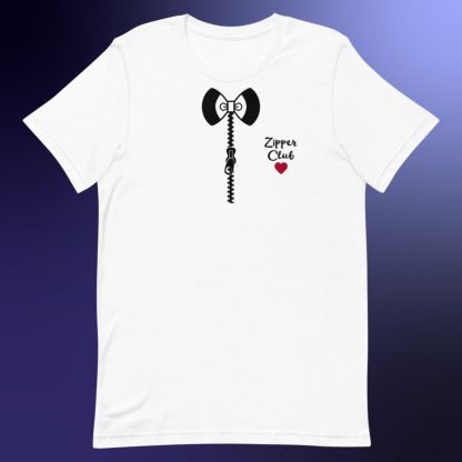 Zipper Club Bowtie Heart Zipper Statement Tee - Color Options - Image 7