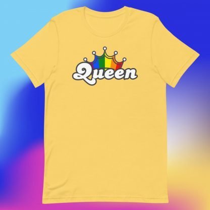 QUEEN PRIDE Flag CROWN Tee - Color Options - Image 9