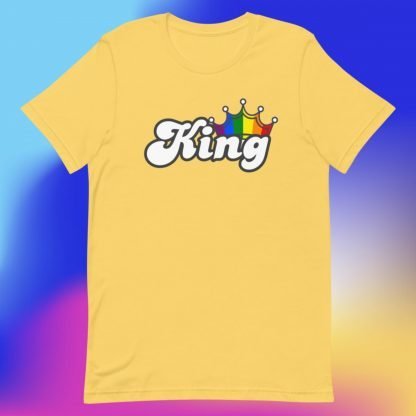 King PRIDE Flag Crown Tee - Color Options - Image 8