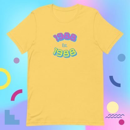 1988 Birth Year 80s Baby Tee - Color Options - Image 6
