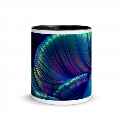 Color Swirls Mug Cup with Color Accents - Various Color Options - Image 16