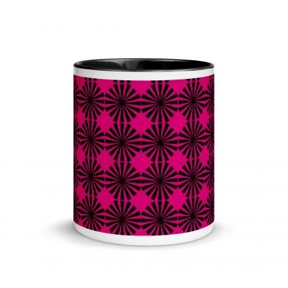 MCM Inspired Pink and Black Mug Cup with Black Color Accents - Image 3