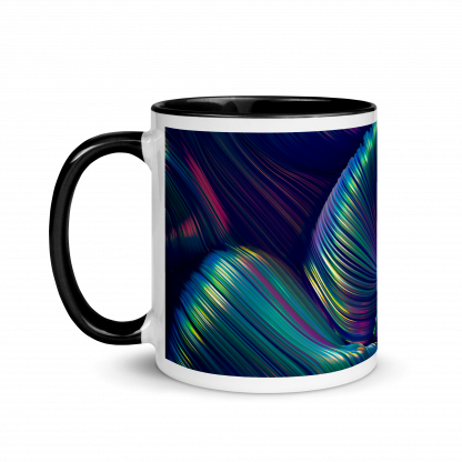 Color Swirls Mug Cup with Color Accents - Various Color Options - Image 15