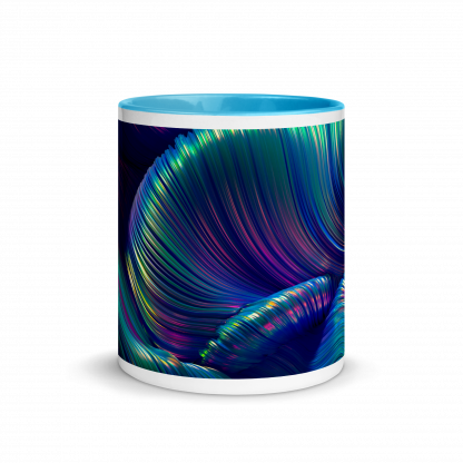 Color Swirls Mug Cup with Color Accents - Various Color Options - Image 14