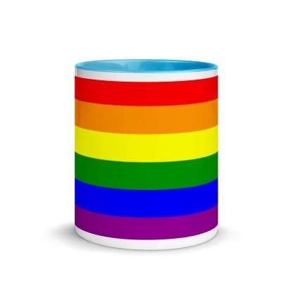 PRIDE Flag Coffee Cup Mug with Color Accent Options - Image 12