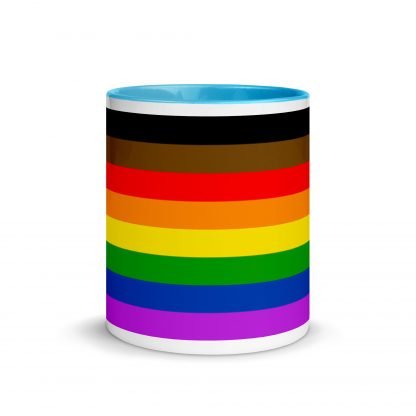 Philly PRIDE Inclusive Flag Mug Cup with Accent Color Options - Image 11