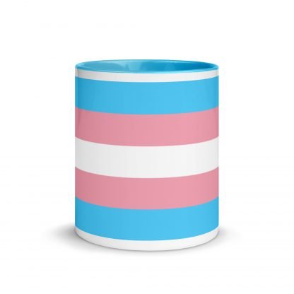 Trans Pride Flag Mug Cup with Blue or Pink Color Accents - Image 3