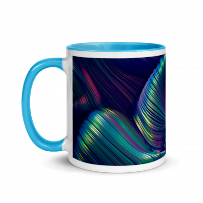 Color Swirls Mug Cup with Color Accents - Various Color Options - Image 13