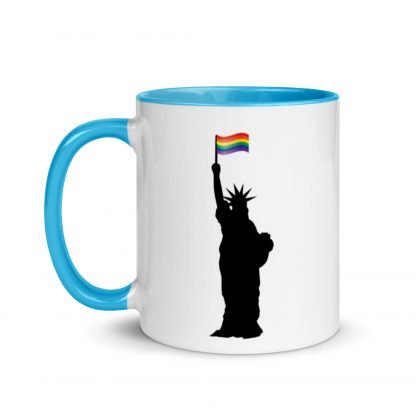 Statue of Liberty PRIDE Flag Mug Cup with Color Accent Options - Image 8