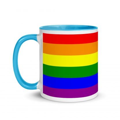 PRIDE Flag Coffee Cup Mug with Color Accent Options - Image 13