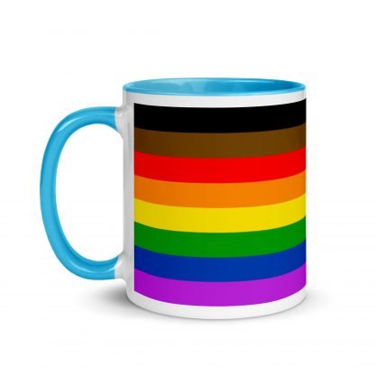 Philly PRIDE Inclusive Flag Mug Cup with Accent Color Options - Image 12