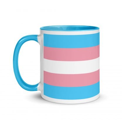 Trans Pride Flag Mug Cup with Blue or Pink Color Accents - Image 4