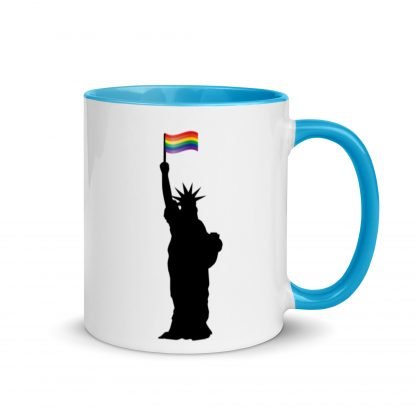 Statue of Liberty PRIDE Flag Mug Cup with Color Accent Options - Image 7