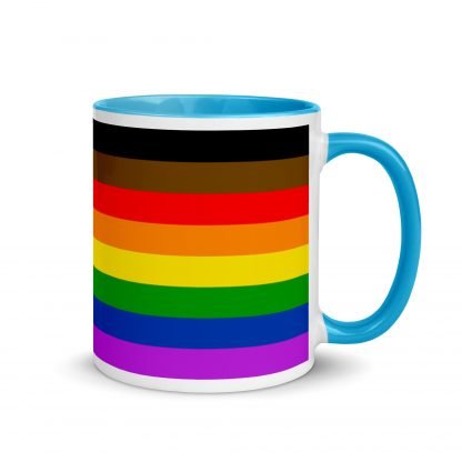 Philly PRIDE Inclusive Flag Mug Cup with Accent Color Options - Image 10