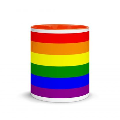 PRIDE Flag Coffee Cup Mug with Color Accent Options - Image 9