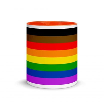 Philly PRIDE Inclusive Flag Mug Cup with Accent Color Options - Image 8