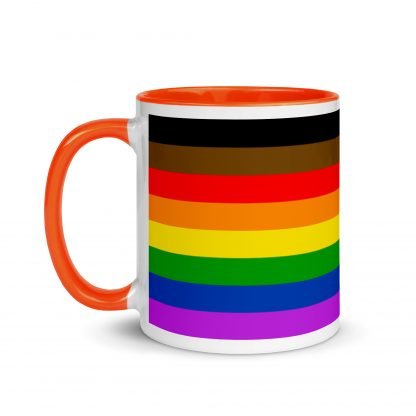 Philly PRIDE Inclusive Flag Mug Cup with Accent Color Options - Image 9