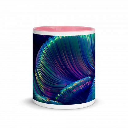 Color Swirls Mug Cup with Color Accents - Various Color Options - Image 11