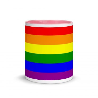 PRIDE Flag Coffee Cup Mug with Color Accent Options - Image 15